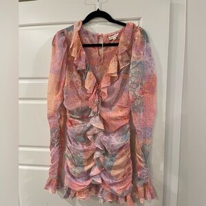 For love and lemons dress pink size M
